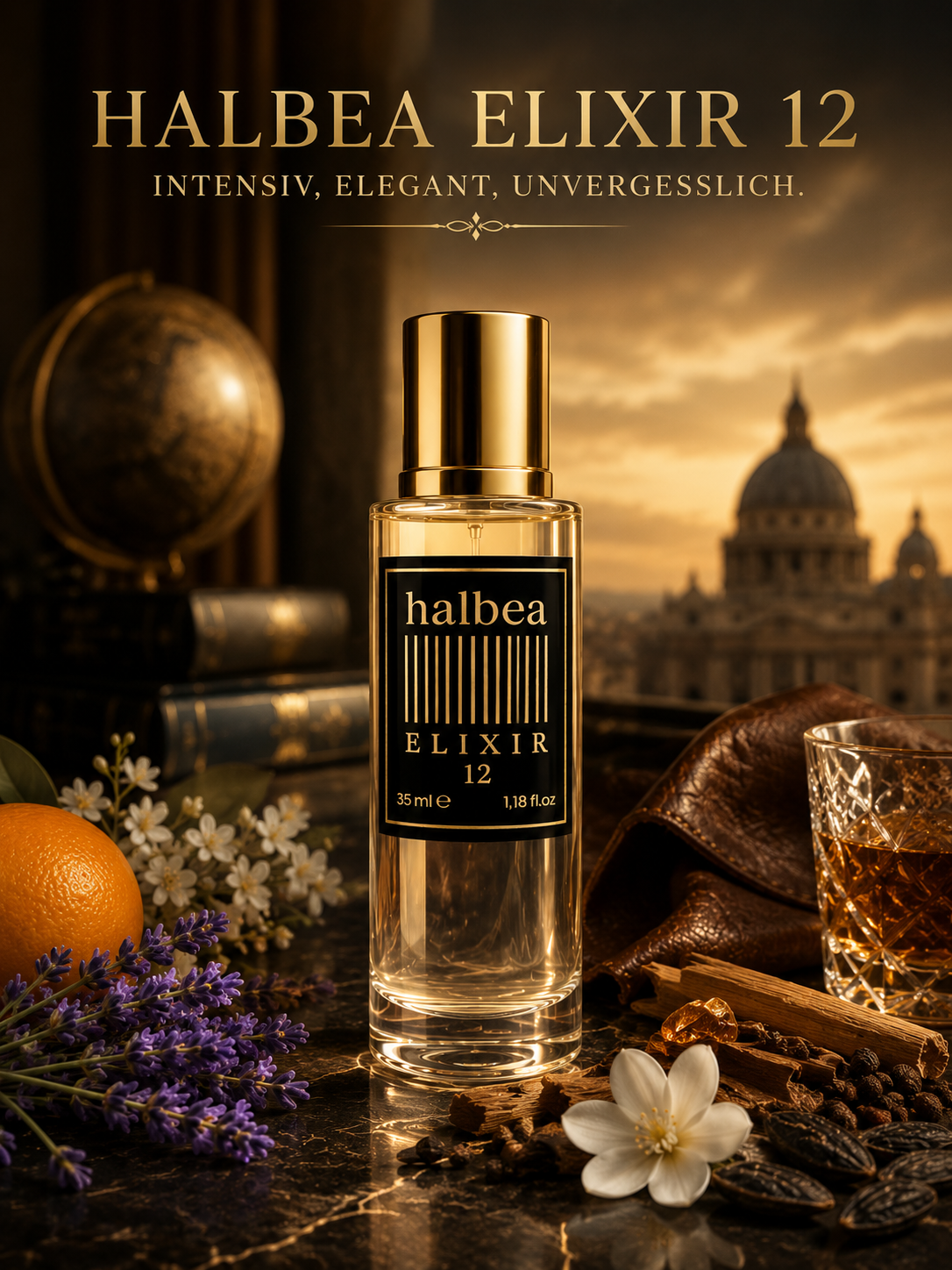 Erfahrenheit - Halbea 12 - Maskulin Luxus Herren Elixir - klassisch elegant aromatisch