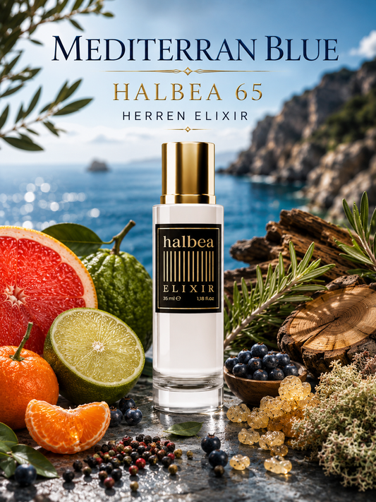 Mediterran Blue - Halbea 65 - Luxus Herren Elixir - frische Eleganz - zeitlos souverän