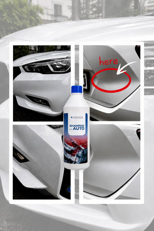 Sorgenta Professional Car Line - Hochkonzentriertes Auto-Shampoo – Strahlender Glanz & kraftvolle Reinigung