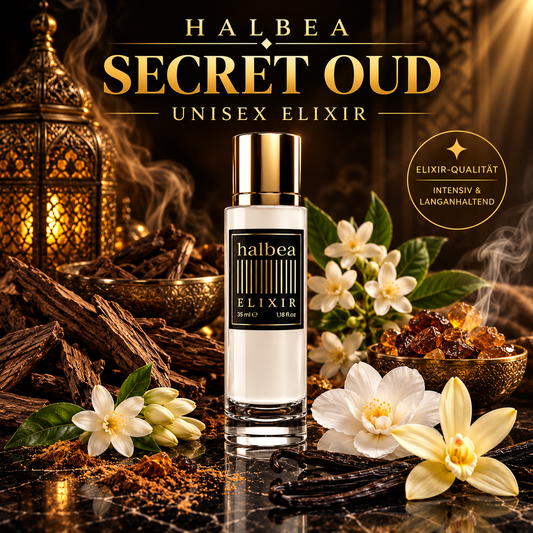 Secret Oud - Halbea 259 - Luxus Unisex Elixir Duft mit Zimt Tuberose Vanille