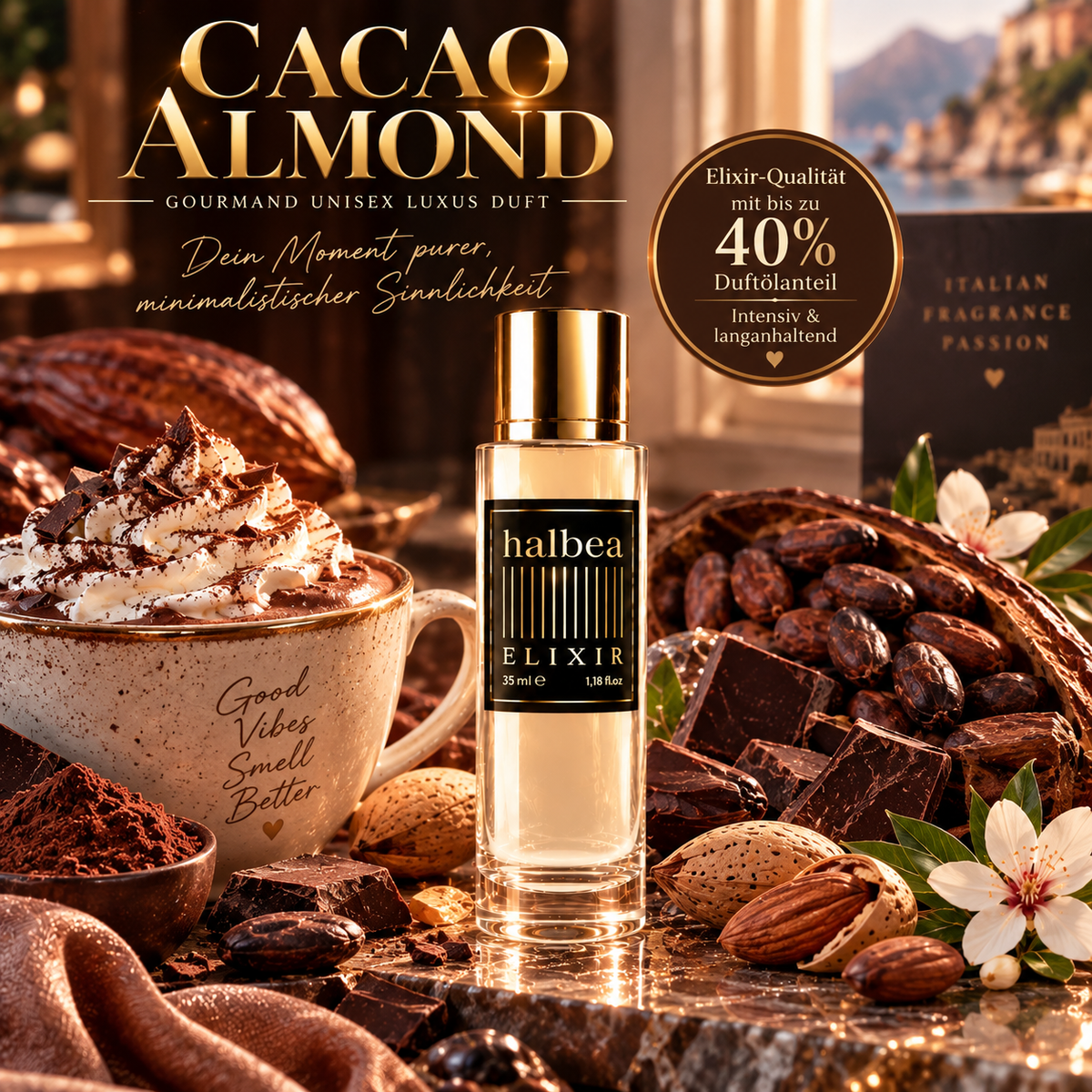 Cacao Almond - Halbea 183 - Luxus Unisex Elixir - Gourmand-Orientalisch