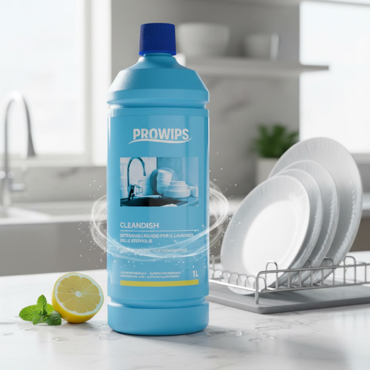 PROWIPS Cleandish - Spülmittel Multitalent - hochkonzentriert und effektiv - HCCAP