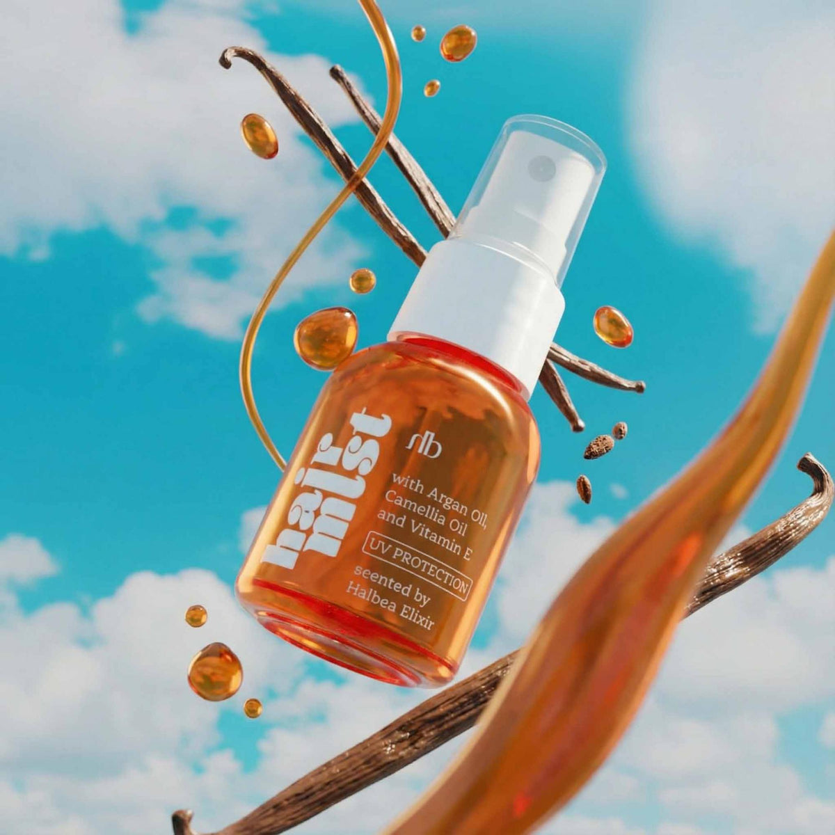 Halbea Emira 256 - Hair Mist Haarparfüm mit UV-Schutz und Arganöl - Orientalisch-Sinnlich