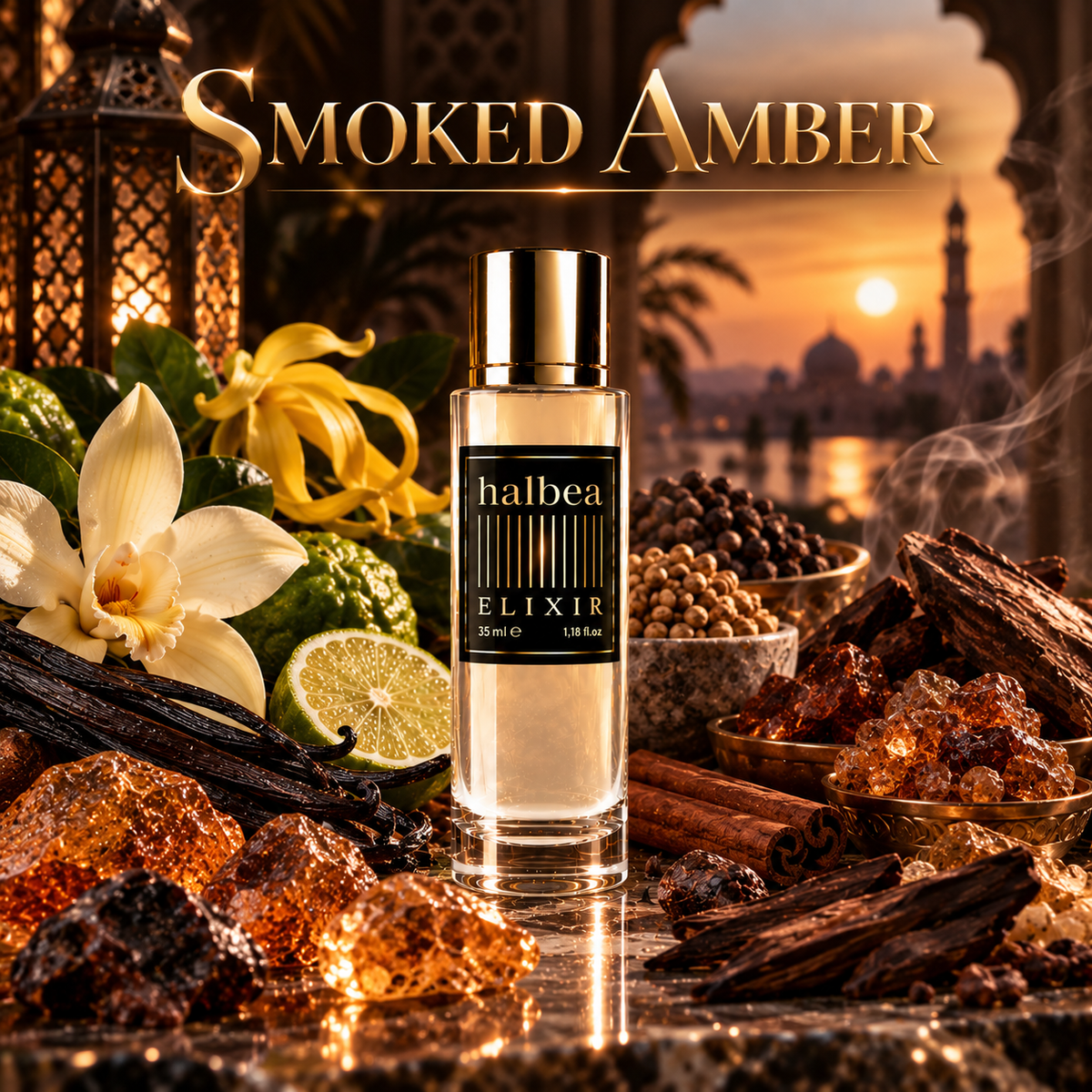 Smoked Amber - Halbea 237 - Luxus Unisex Elixir - Orientalisch-Würzig & Rauchig