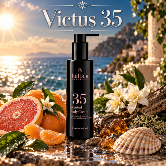 Halbea Bodylotion - Herrenduft Victus 35 - Körpercreme Pflegend + Duftend - 150ml