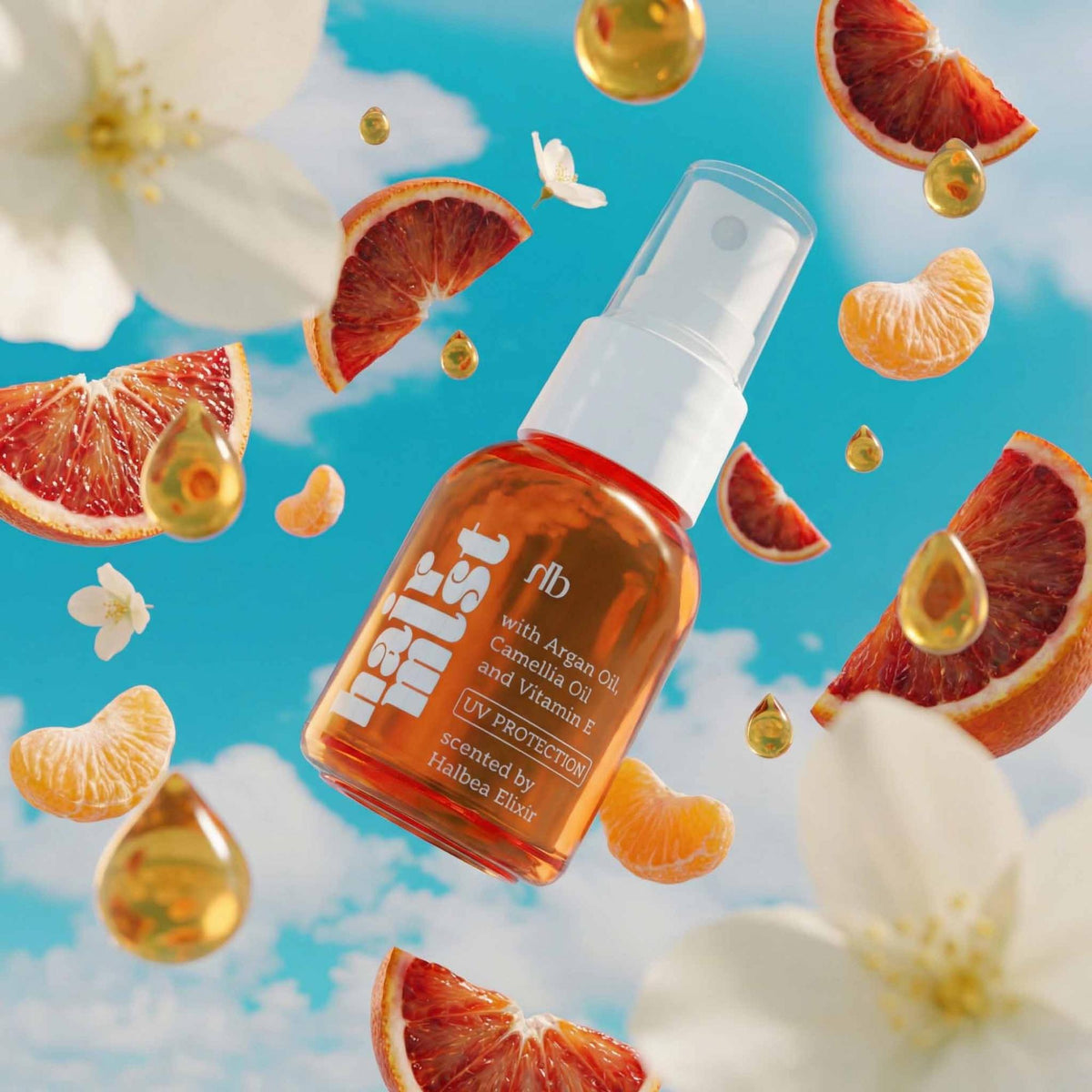 Halbea - Sweet Cocktail 191 - Hair Mist Haarparfüm mit UV-Schutz + Arganöl - Fruchtig · Floral · Gourmand · Orientalisch