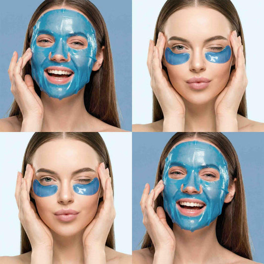 Halbea LightSkin Treatment Gesichtsmaske + Pad mit Hyaluron mit Soforteffekt