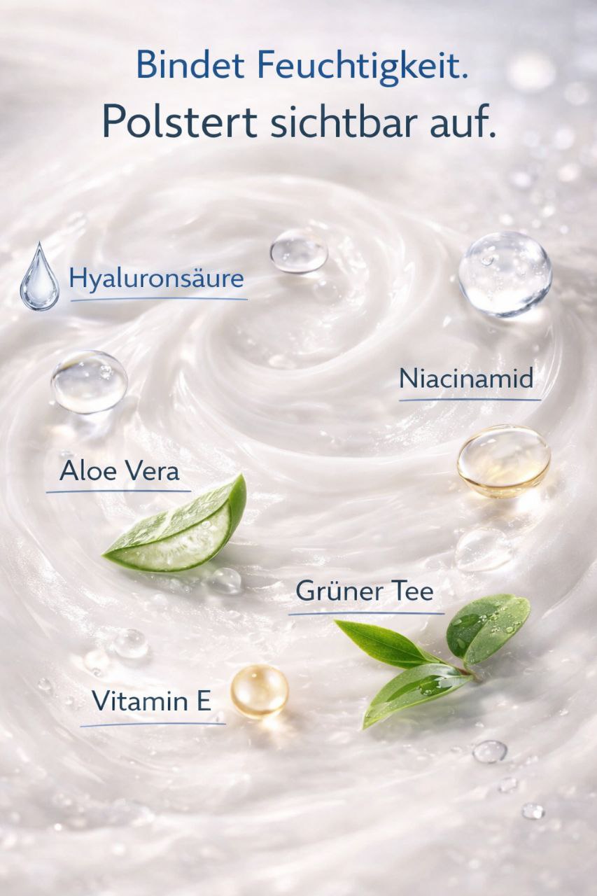 Hyalu Acid Halbea - Gesichtscreme für empfindliche Haut - Rosazea Couperose - 50ml