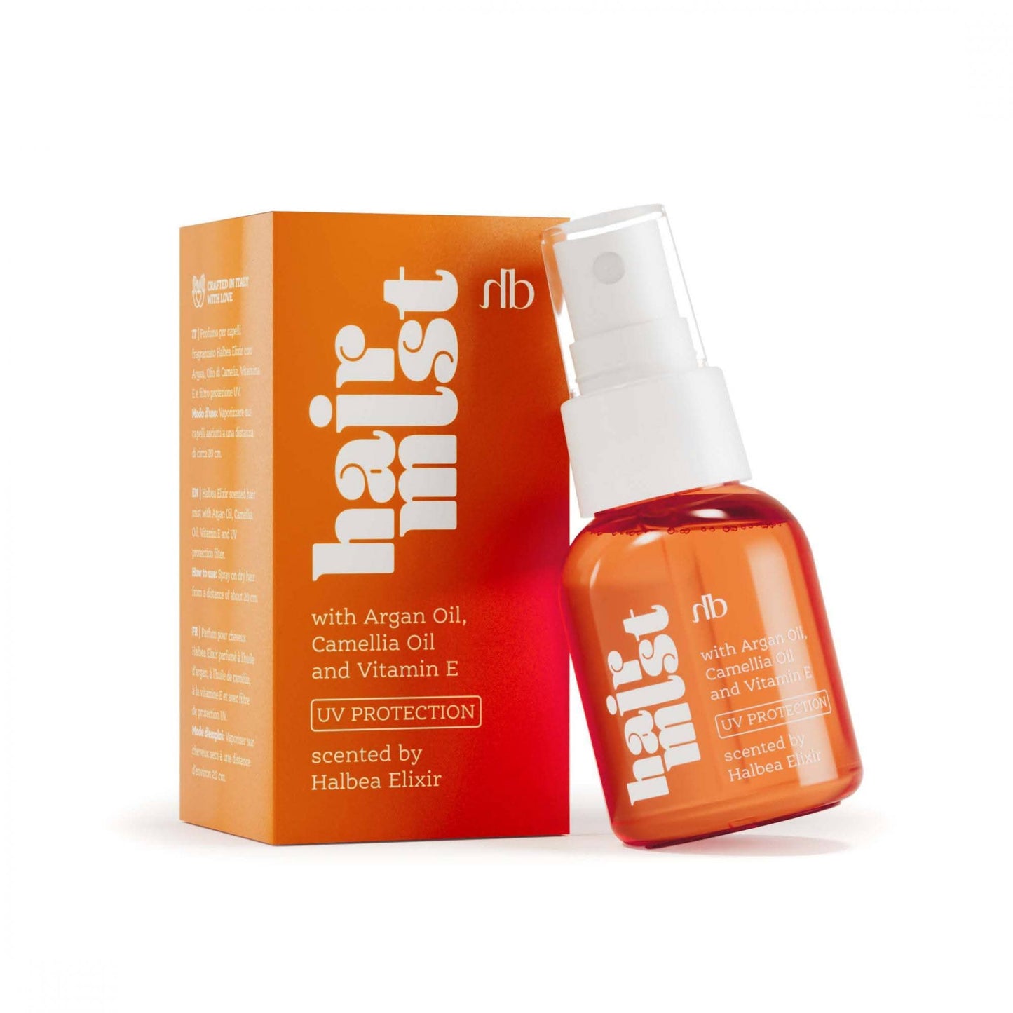 Halbea - Hair Mist Haarparfüm mit UV-Schutz + Arganöl - 13 Spell Obsession - Duft mit Mandel Vanille Coco Aprikose -