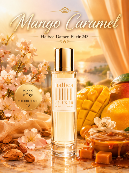 Mango Caramel - Halbea 243 - Luxus Damen Elixir - gourmandig fruchtig