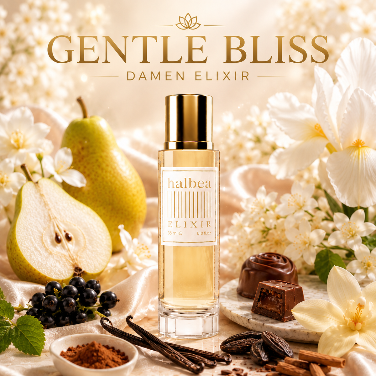 Gentle Bliss - La vie Halbea 37 - Luxus Damen Elixir mit Praline Birne Orange