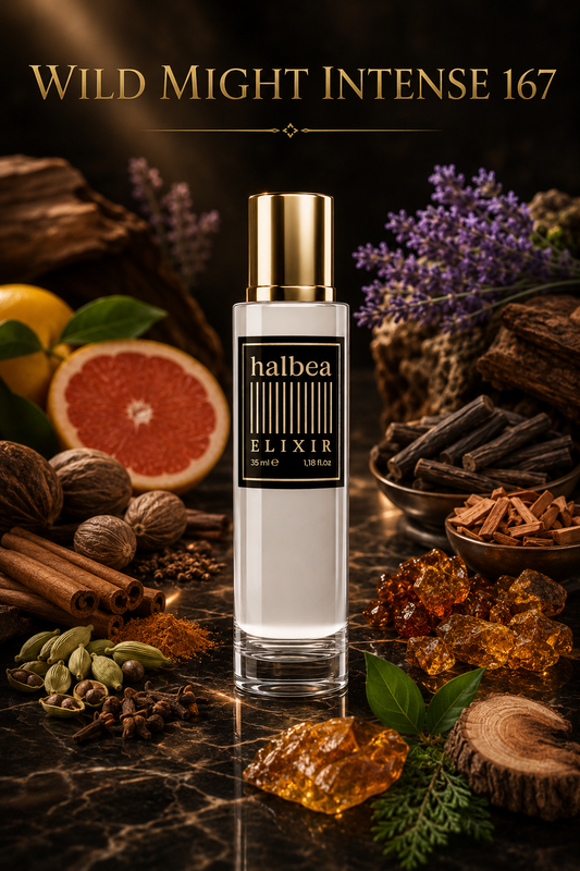 Wild Might Intense - Halbea 167 - Luxus Herren Elixir - Würzig · Holzig · Orientalisch