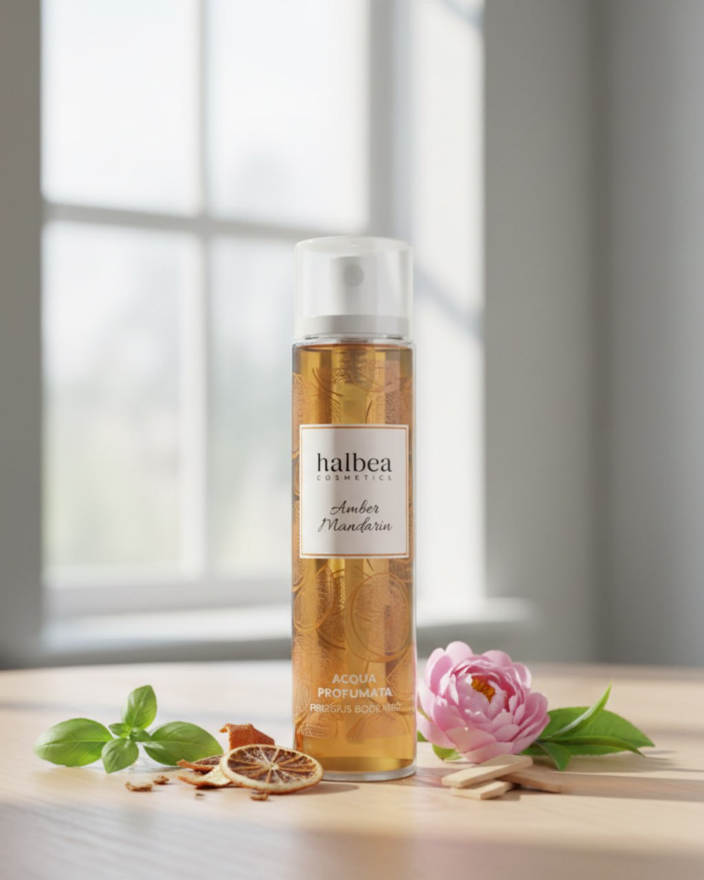 Halbea - Körperspray Amber Mandarin Duft Layering Body Mist Duftwasser 100ml