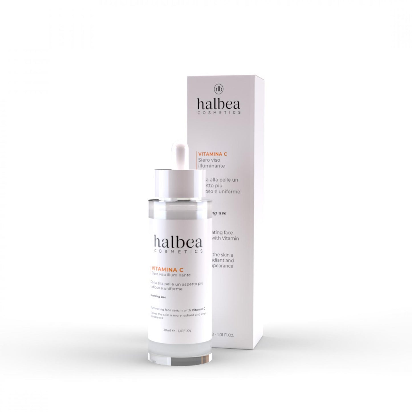 Halbea Vitamin C Aufhellendes Gesichtserum gegen Pigmentflecken - strahlenden Glow - 30ml