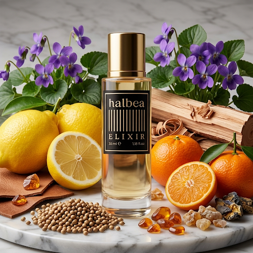 Charakterstark - Halbea 211 - Luxus Herren Elixir Duft - zitrisch-holzig mit Leder