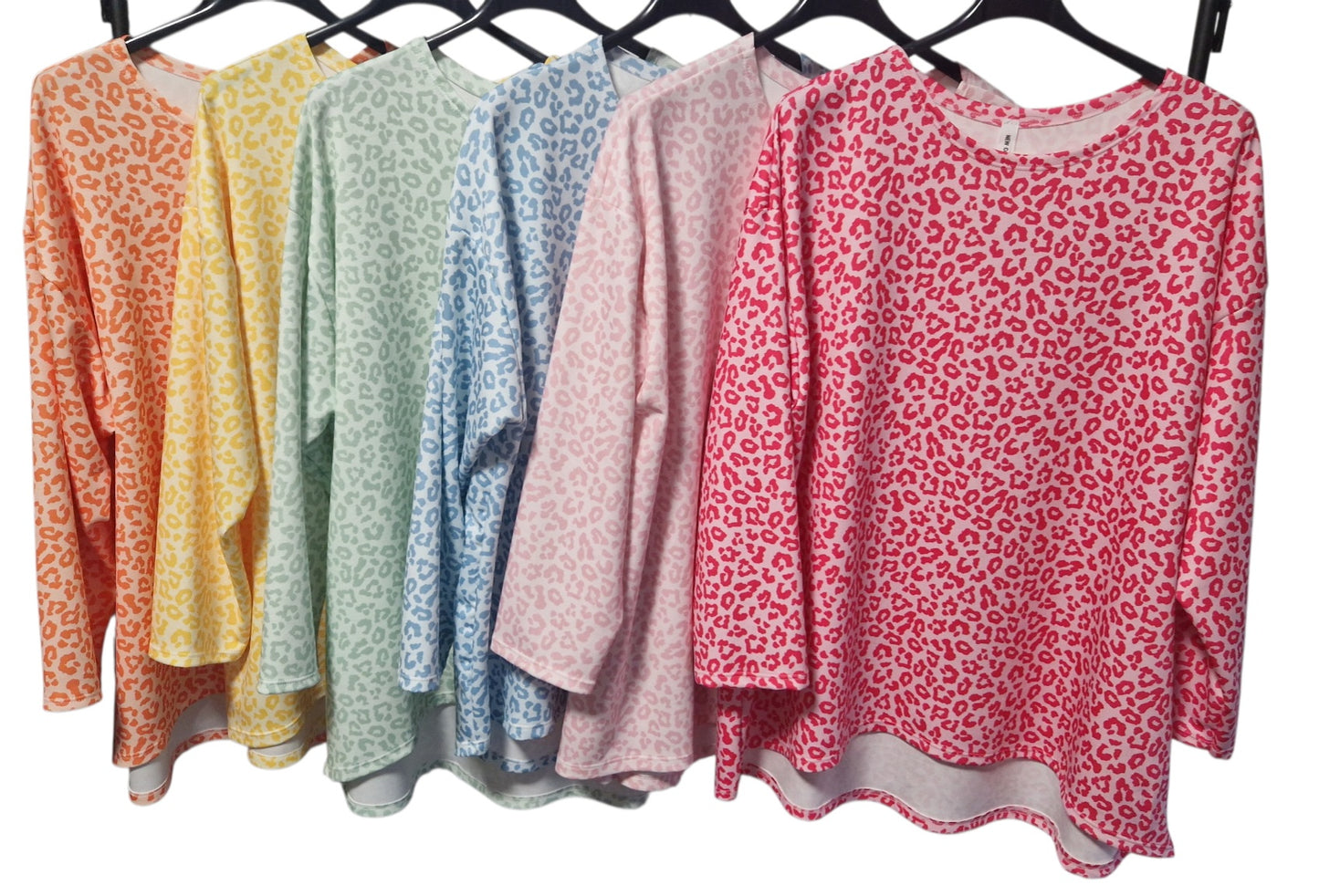 Italy Mode Leo Style Softtouch Oversize Shirts Onesize = 42 bis 48 in tollen Farben - aktuelle Kollektion für bequeme Passform