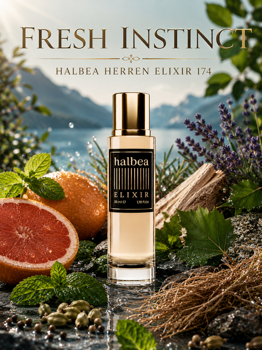 Fresh Instinct - Halbea 174 - Luxus Herren Elixir - frisch würzig holzig