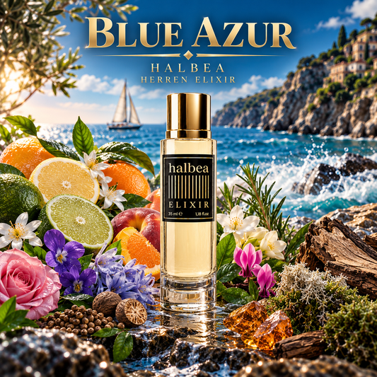 Blue Azur - Halbea 175 - Luxus Herren Elixir - frisch elegant + holzige Noten