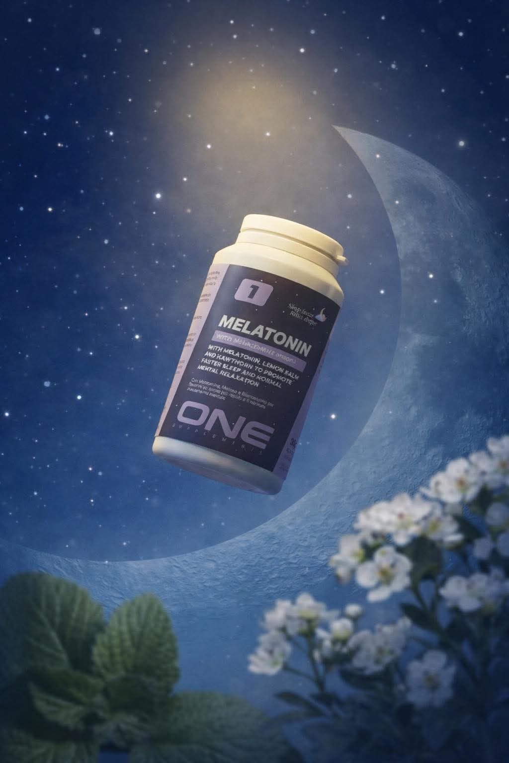 Melatonin – Natürliche Einschlafhilfe - Verbesserung des Schlafs mit Melisse Weißdorn