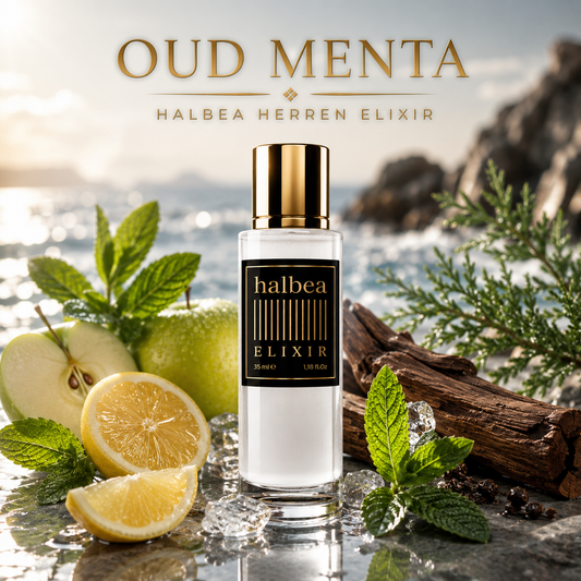 Oud Menta - Halbea 20 - Herren Luxus Elixir mit Minze Apfel - frisch holzig
