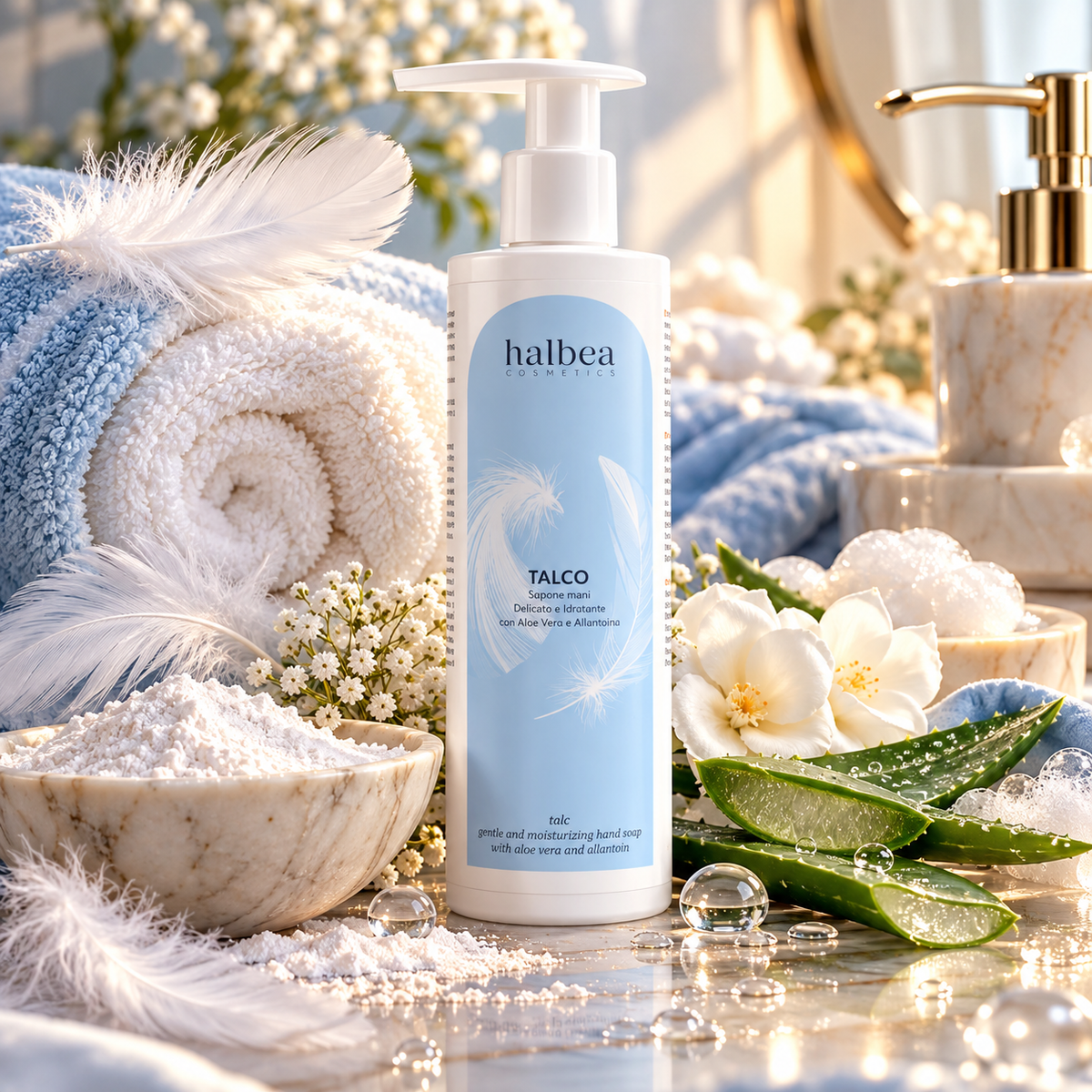 Halbea Talco Handseife mit Aloe Vera und Allantoin - 250ml
