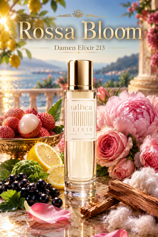 Rossa Bloom - Halbea 213 - Luxus Damen Elixir - fruchtige Frische mit floraler Eleganz