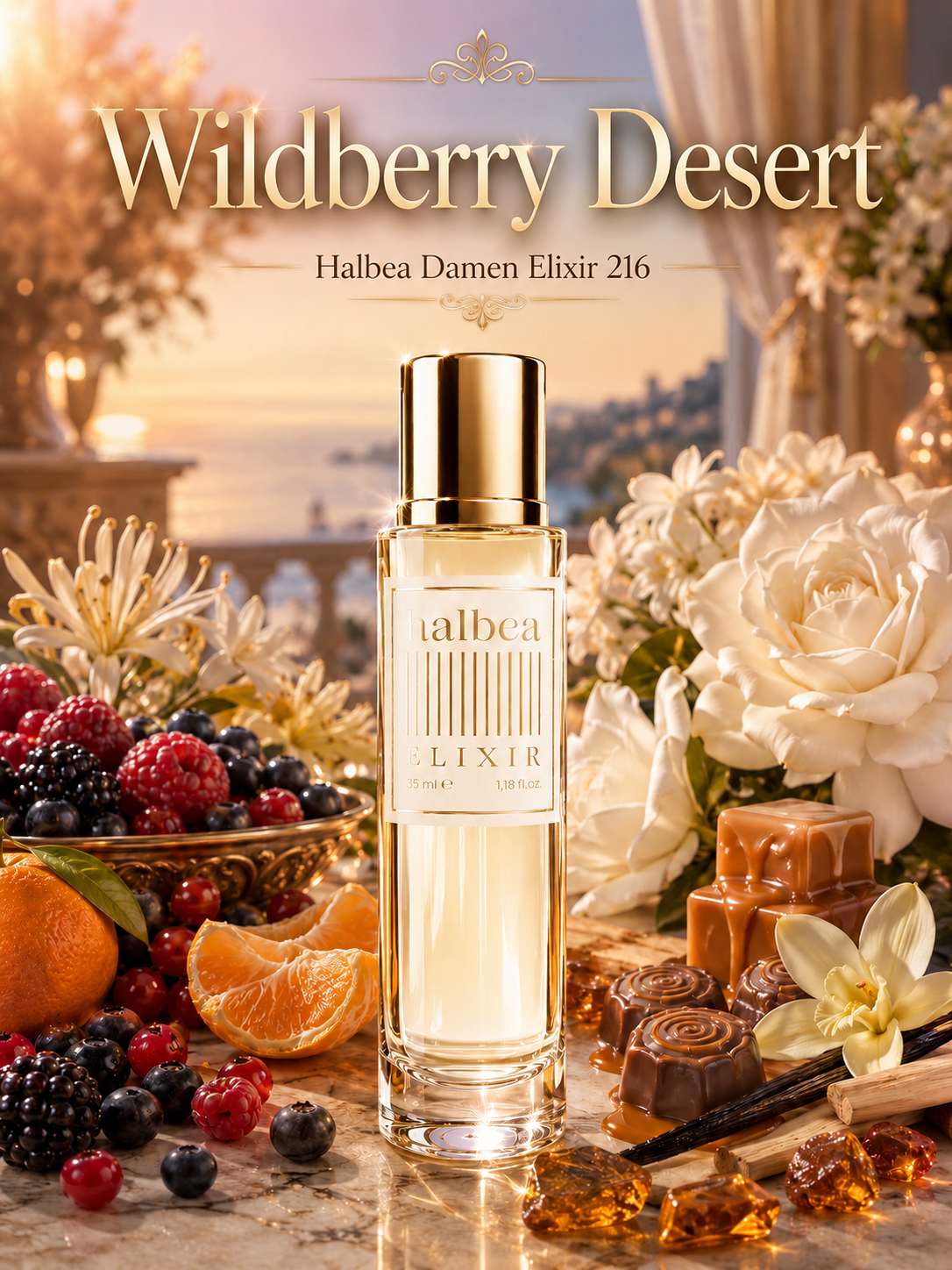 Wildberry Desert - Halbea 216 - Luxus Damen Elixir - gourmandig süss-fruchtig