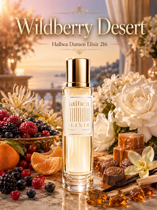Wildberry Desert - Halbea 216 - Luxus Damen Elixir - gourmandig süss-fruchtig