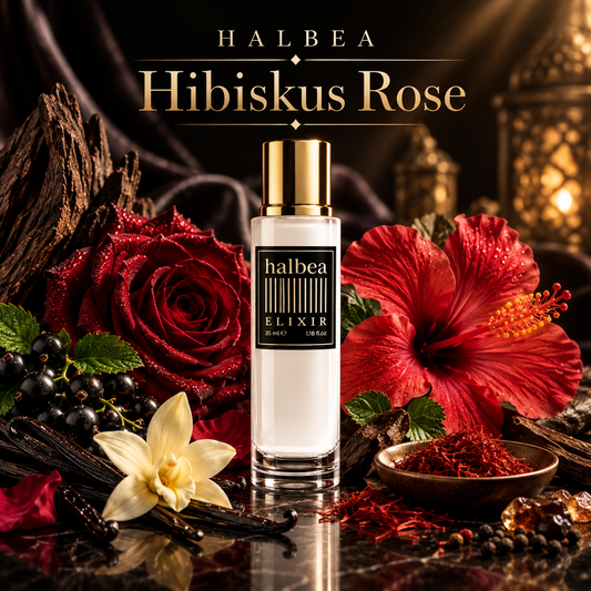 Hibiskus Rose - Halbea 252 - Luxus Unisex Elixir Duft mit Hibiskus Rose Minze Zimt