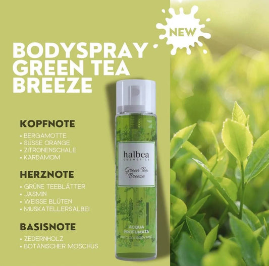 Halbea - Körperspray Green Tea Duft Layering Body Mist Duftwasser 100ml