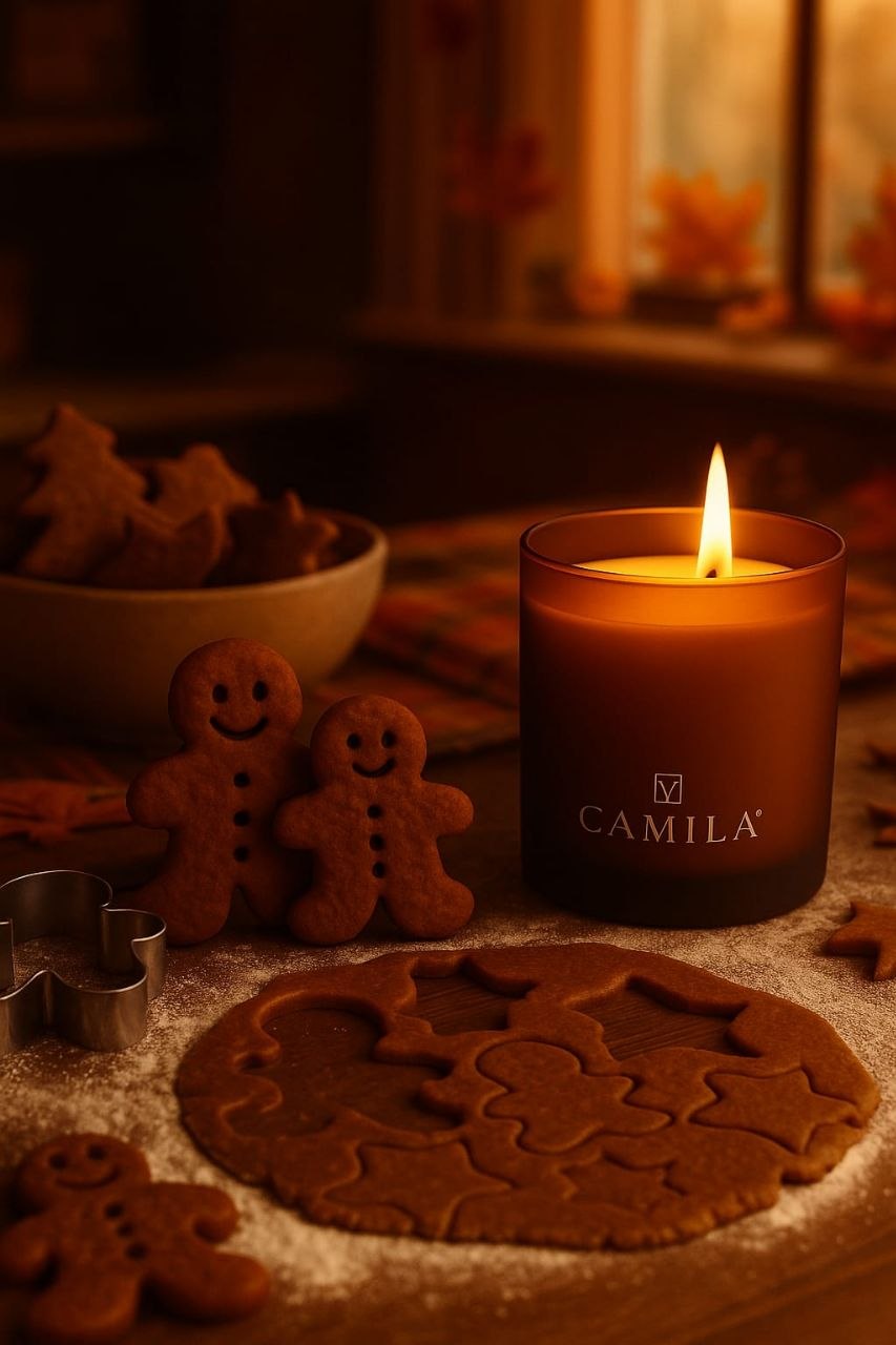Camila - Edle Duftkerze Lebkuchen Gewürzbrot für gemütliche Stunden von Sorgenta