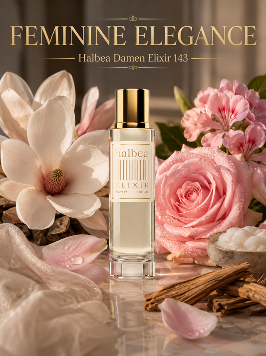 Feminine Elegance - Halbea 143 - Luxus Damen Elixir - elegant sinnlich floral
