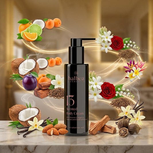 Halbea Bodylotion - Körpercreme Pflegend + Duftend nach Lieblingsduft 13 - 150ml