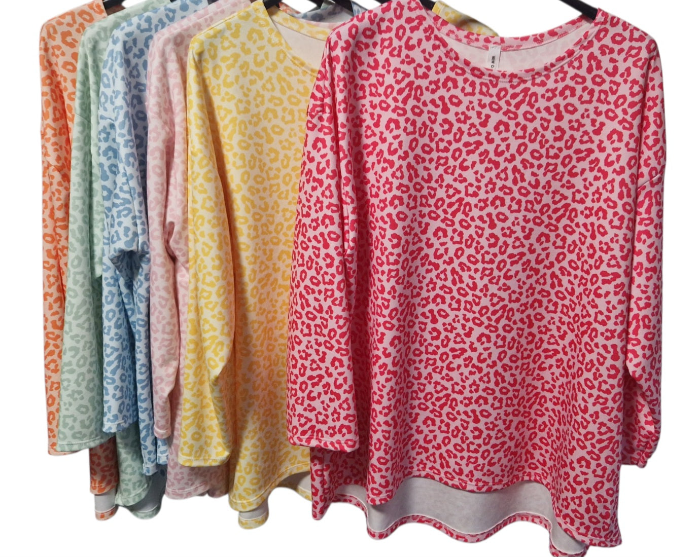 Italy Mode Leo Style Softtouch Oversize Shirts Onesize = 42 bis 48 in tollen Farben - aktuelle Kollektion für bequeme Passform