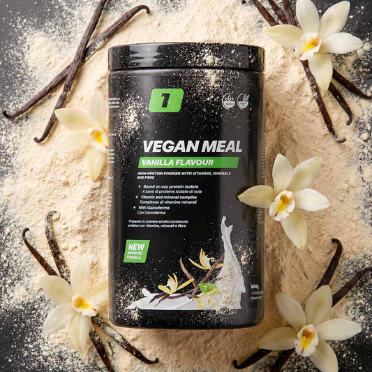 ONE SUPPLEMENTS - VeganMeal Proteinreicher Mahlzeitenersatz - Vanille - 600g