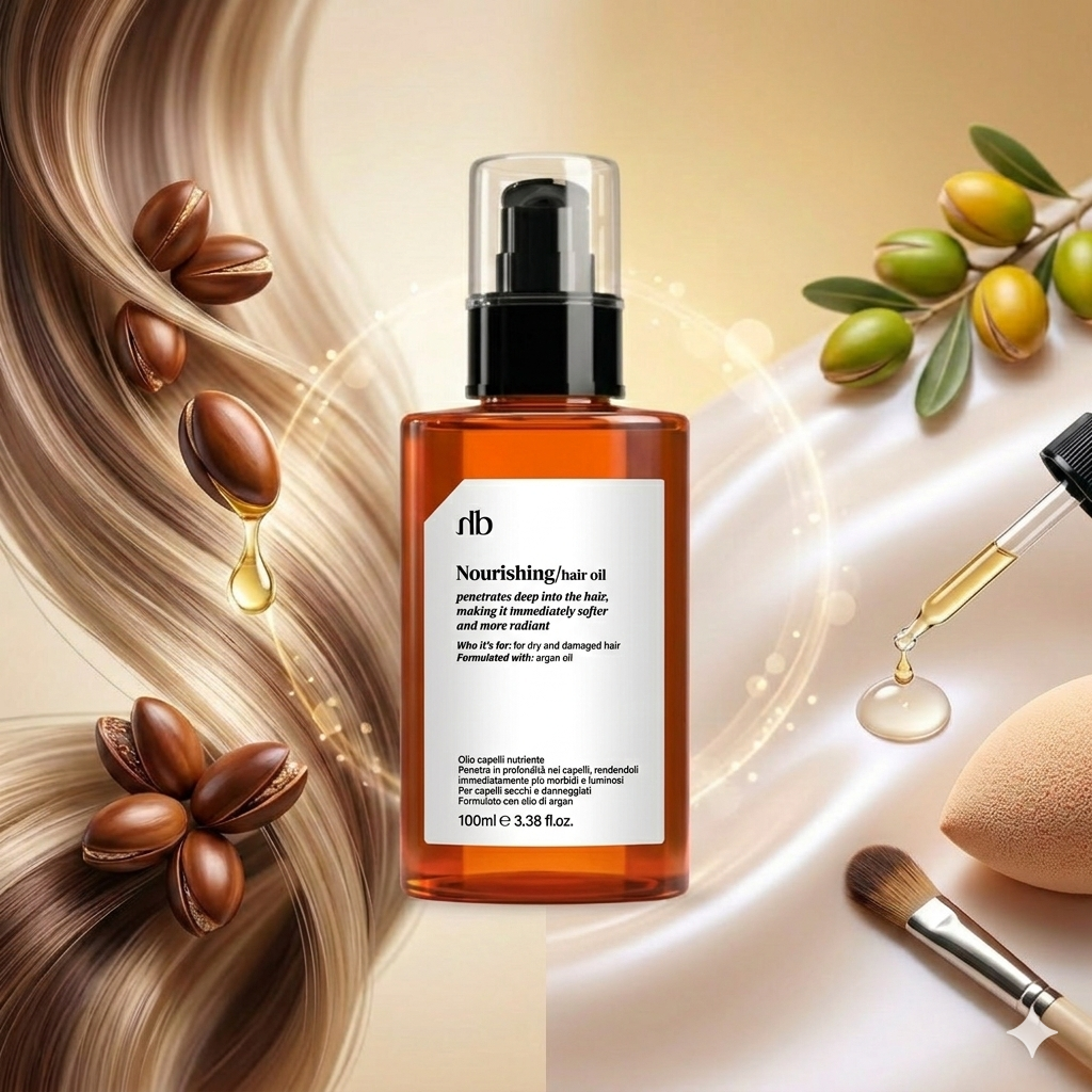 Halbea Argan Olio - Nährendes Haaröl mit Arganöl - Gamechanger - 100 ml