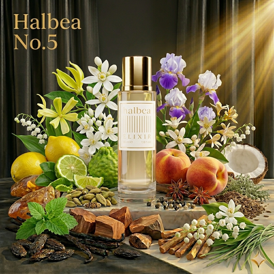 Halbea No.5 - Luxus Damen Elixir Duft - zeitloser Klassiker - Floral-Aldehyd