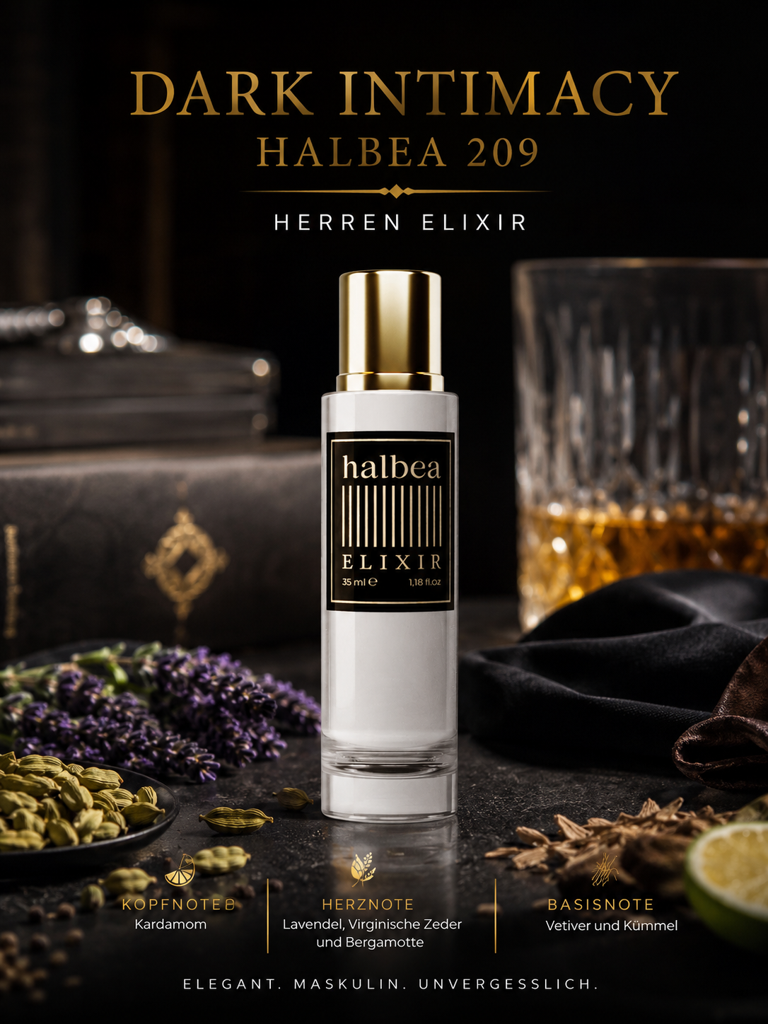 Dark Intimacy - Halbea 209 - Maskulin Luxus Herren Elixir
