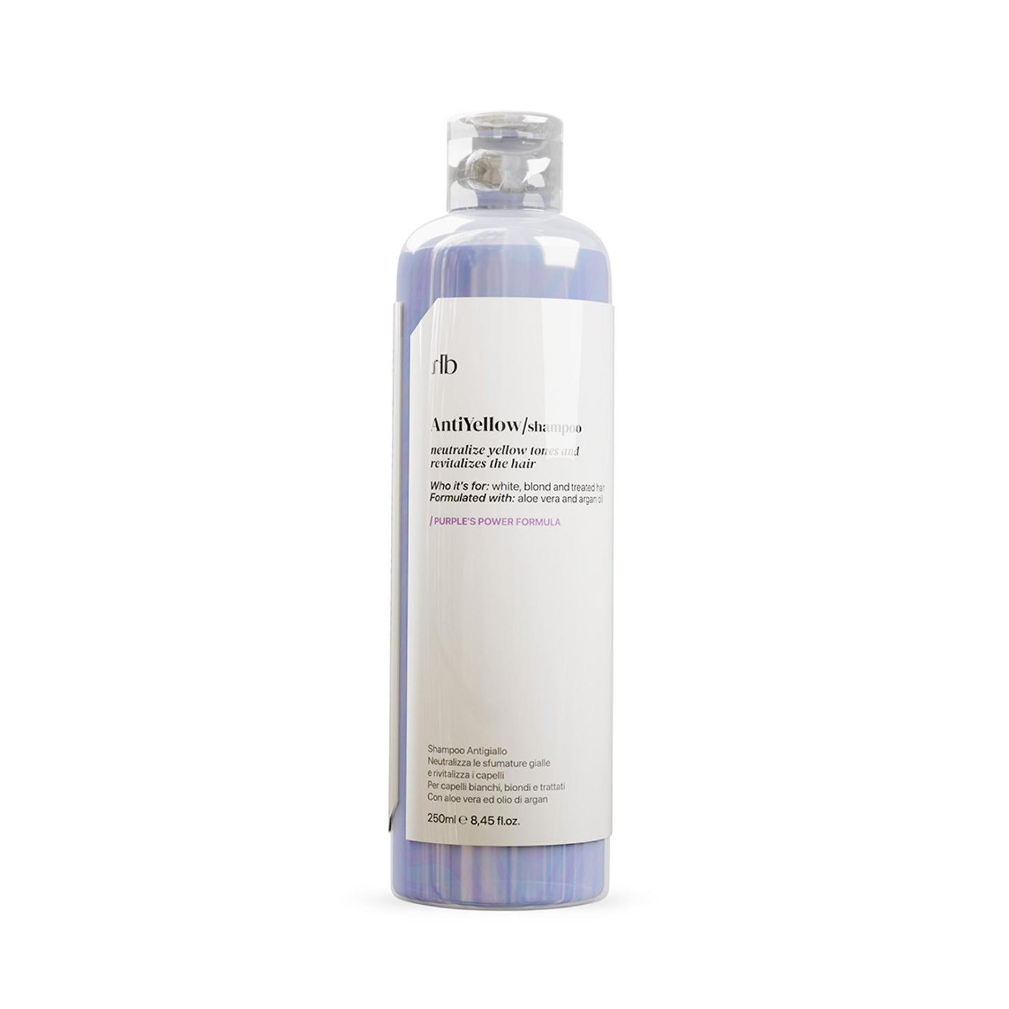 Halbea - AntiYellow Shampoo für strahlendes Blondes und Behandeltes Haare - ohne Gelbstich -  250ml