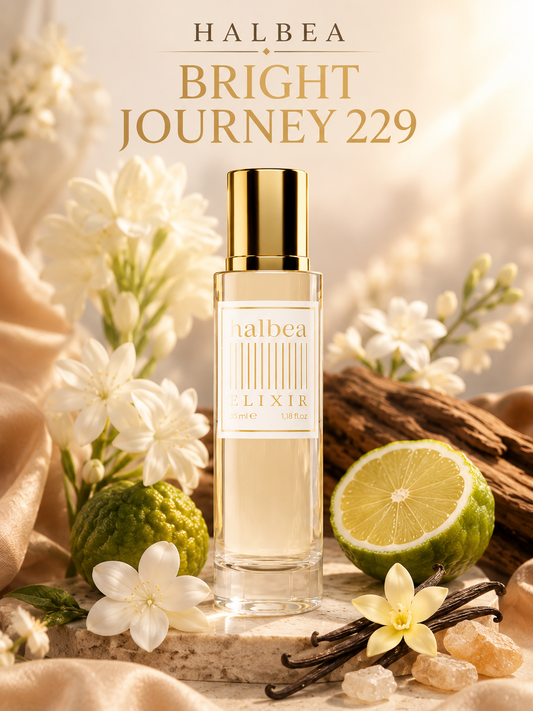 Bright Journey - Halbea 229 - Luxus Damen Elixir Duft - Blumig Frisch mit Vanille