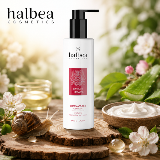 Halbea Bava di Lumaca Körpercreme – Regenerierende Premium Körperpflege mit Schneckenschleim 200ml