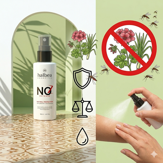 Halbea NoZ Defense - Anti Mückenspray -  Natürlicher Schutz mit Geranie und Zitronengras - 100ml