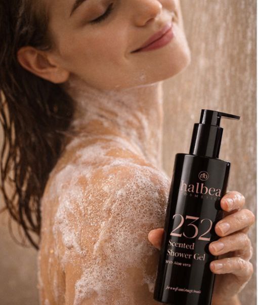 Halbea Shower Gel Elva 232 - Duschgel - Pflegend + Duftend nach Zuckerwatte Karamell Vanille -  BESTSELLER