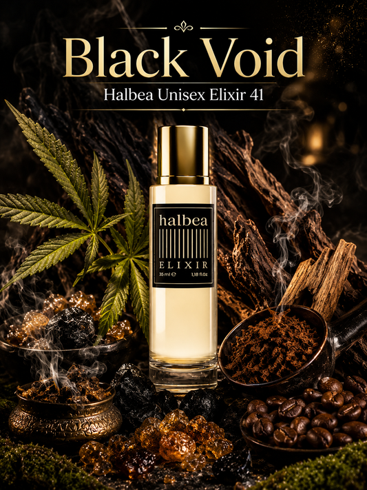 Black Void - Halbea 41 - Luxus Unisex Elixir - Holzig Rauchig  Aromatisch