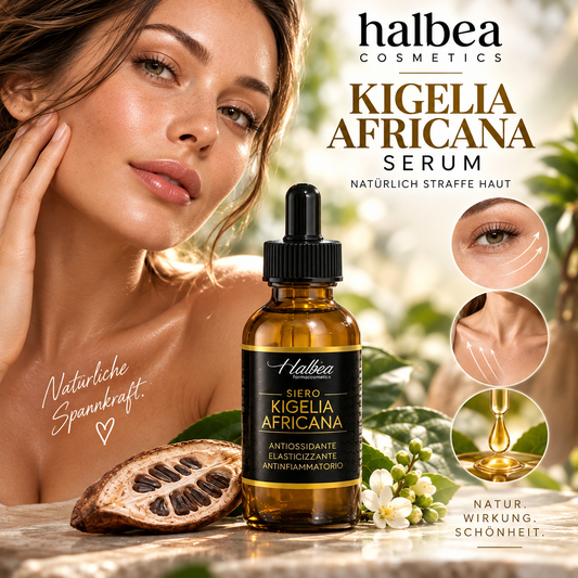 Halbea - Kigelia Africana Serum 100ml - Straffung für Haut + Dekolleté aus die Kraft der Natur